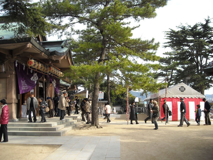 亀山八幡宮に初詣に行きました。