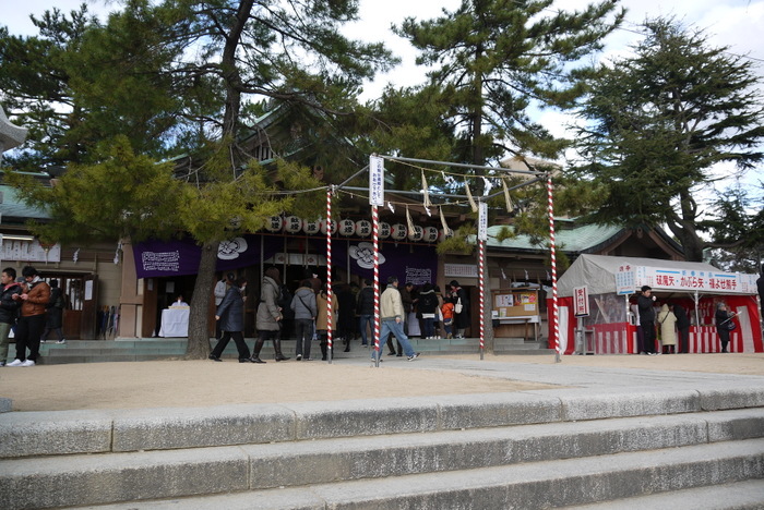 亀山八幡宮へ初詣に行ってきました。