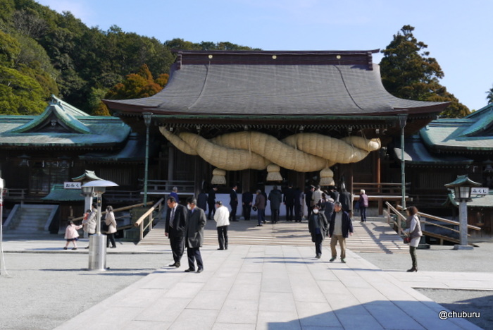 宮地嶽神社と太宰府八幡宮に初詣してきました。その３日本一の大注連縄